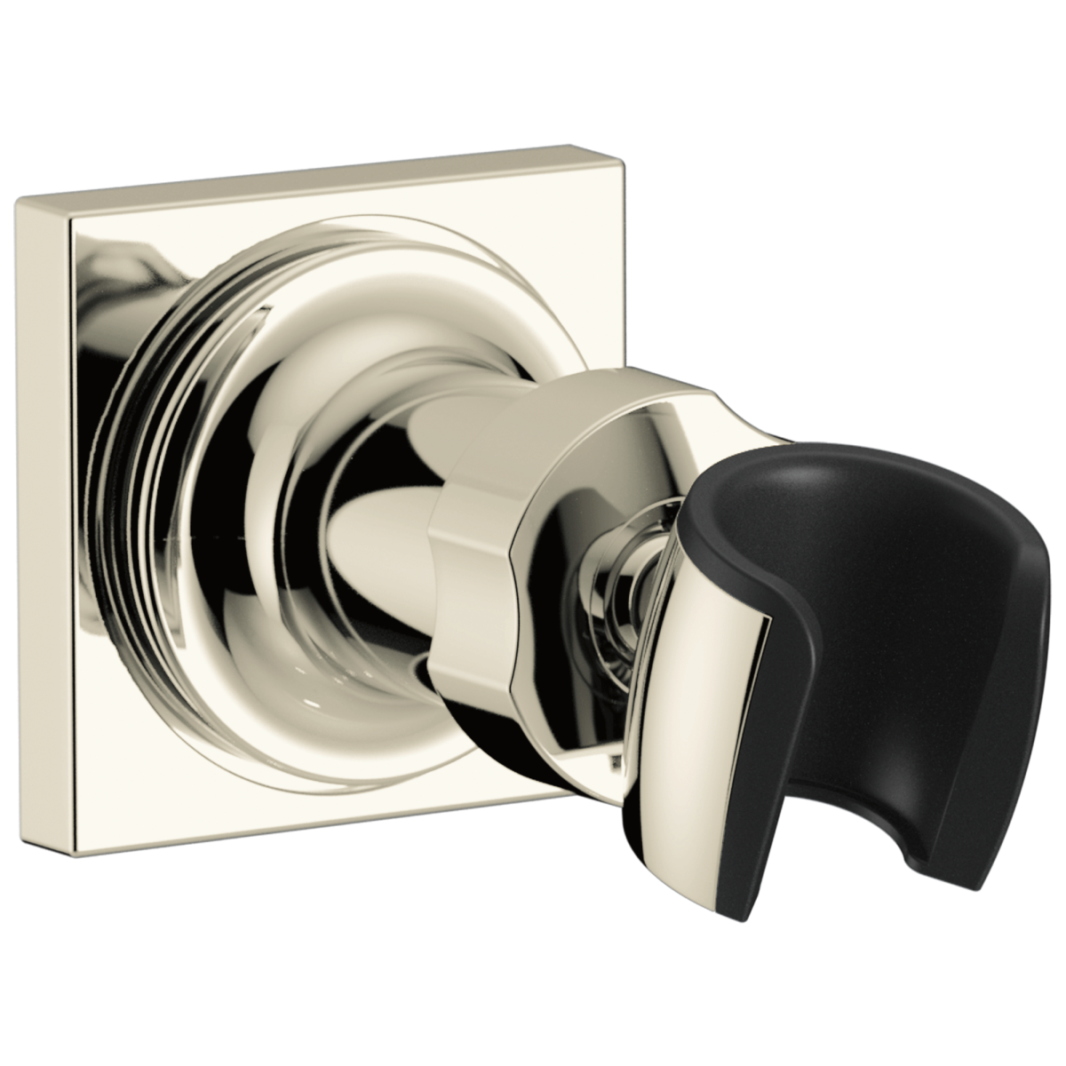 DELTA Universal Showering Components Adjustable Wall Mount for Hand Shower — Lumicoat® Polished Nickel