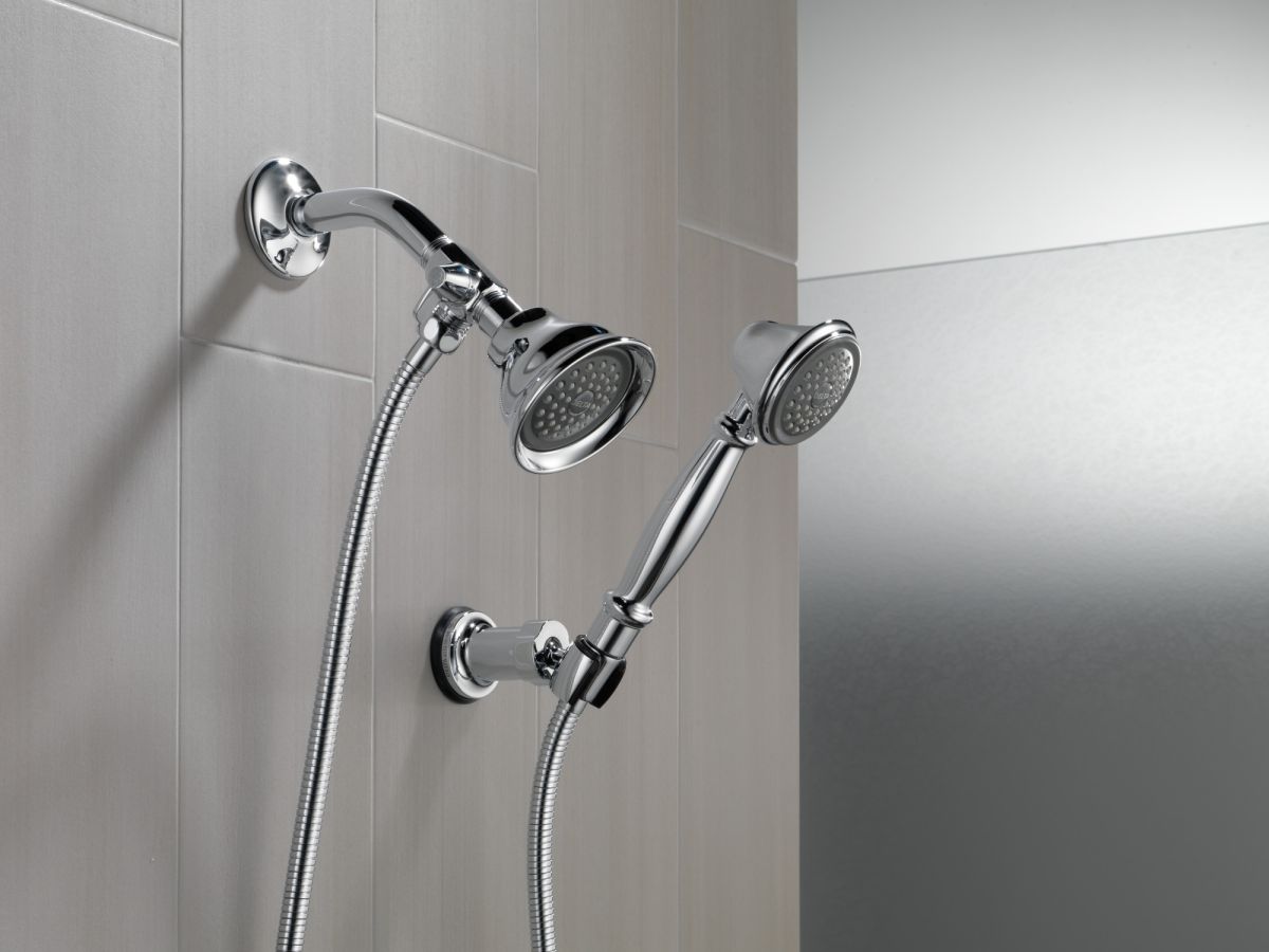 DELTA Universal Showering Components Shower Arm Diverter for Hand Shower — Chrome