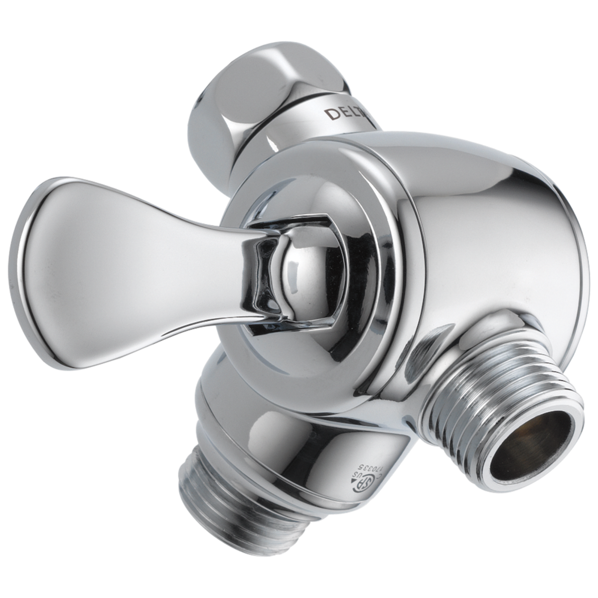 DELTA Universal Showering Components 3-Way Shower Arm Diverter for Hand Shower — Chrome
