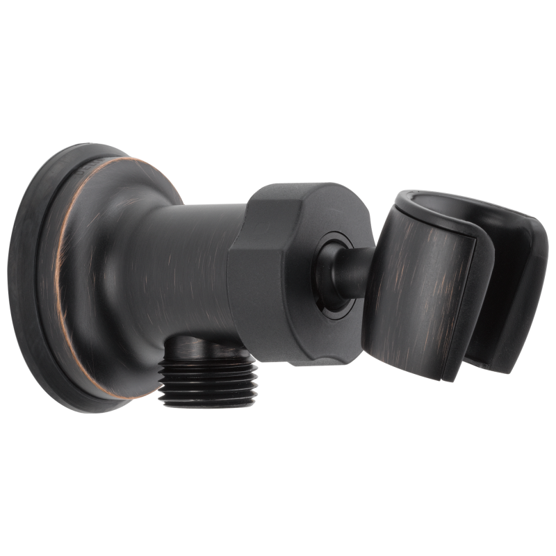 DELTA Universal Showering Components Adjustable Wall Mount Elbow — Venetian Bronze