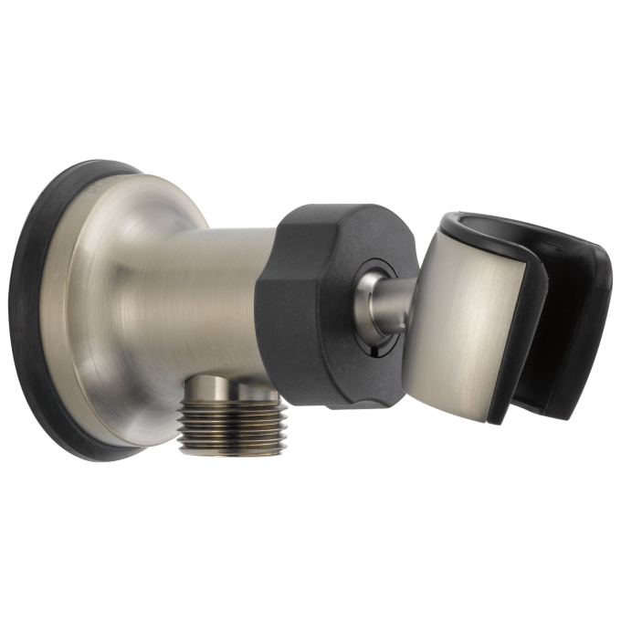 DELTA Universal Showering Components Adjustable Wall Mount Elbow — Stainless