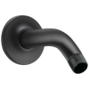 DELTA Universal Showering Components Wall Mount Shower Arm & Flange — Matte Black