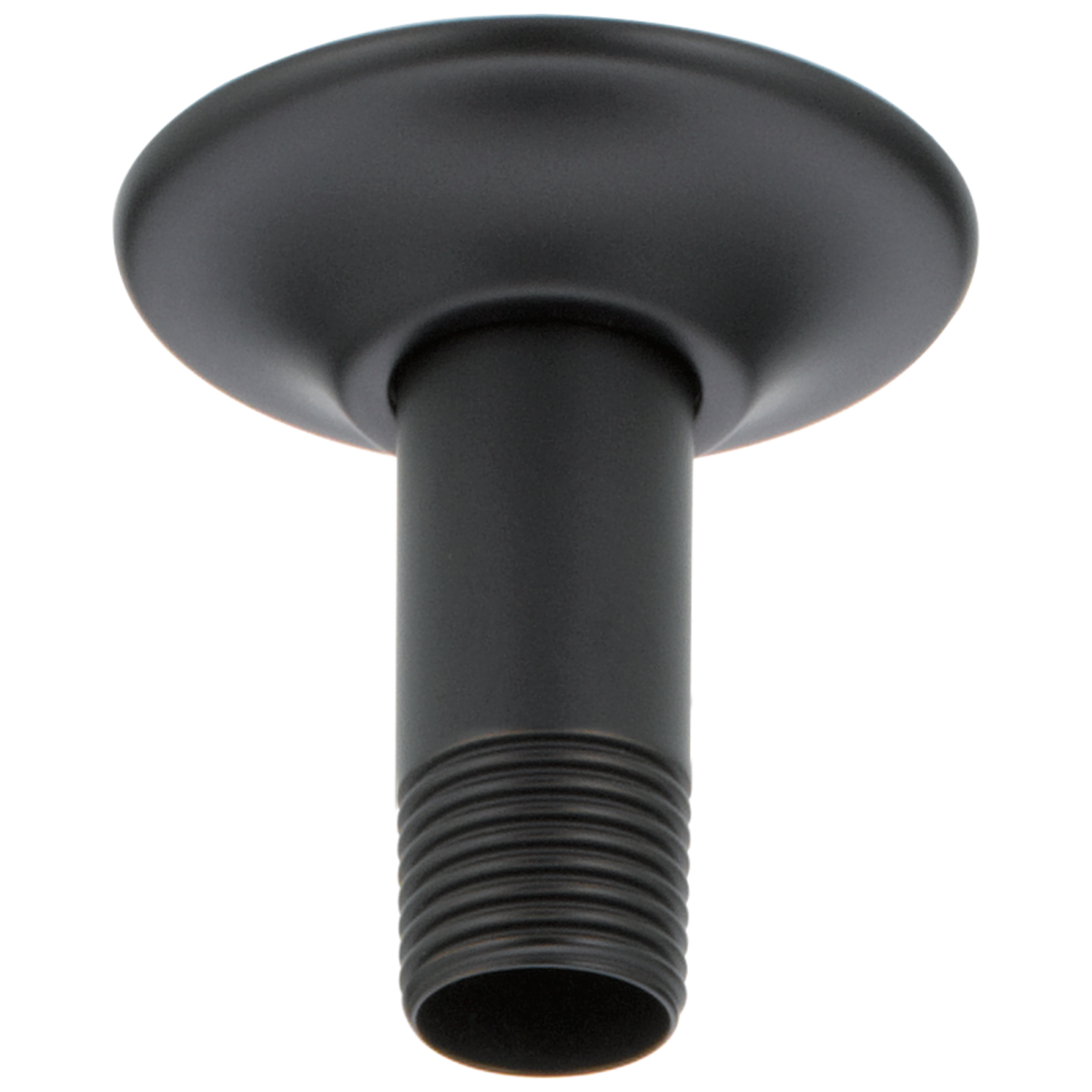 DELTA Universal Showering Components 3" Ceiling Mount Shower Arm and Flange — Matte Black