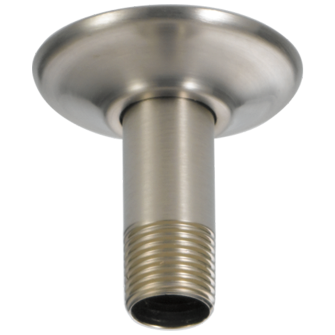 DELTA Universal Showering Components 3" Ceiling Mount Shower Arm and Flange — Stainless