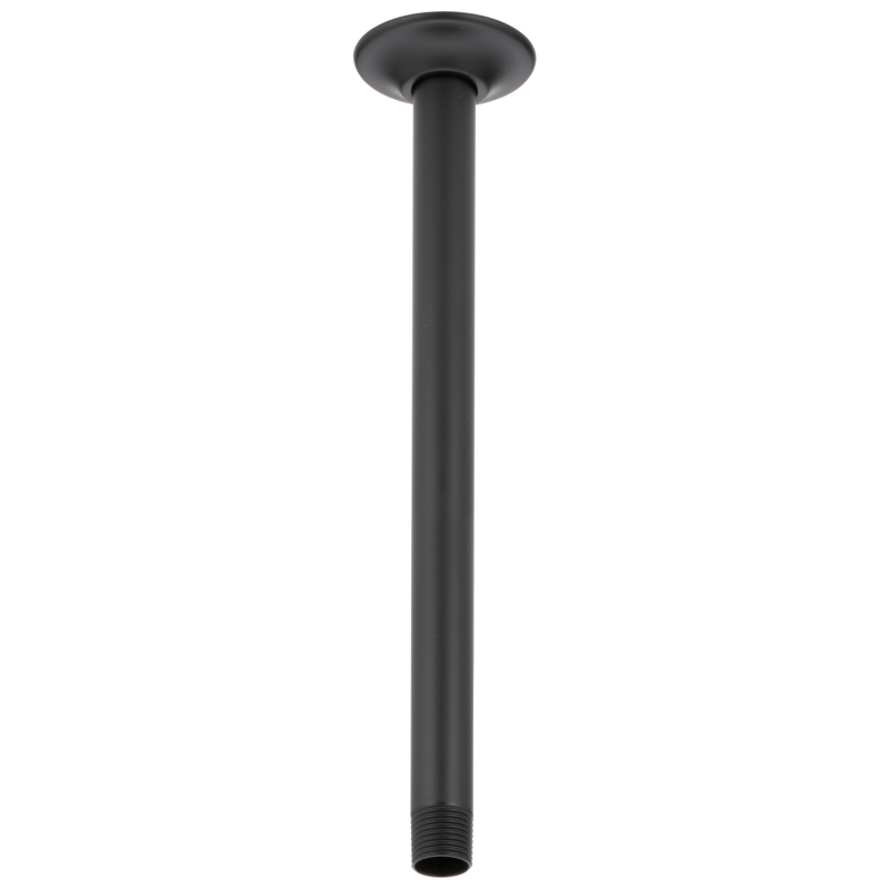 DELTA Universal Showering Components Shower Arm & Flange 14" Ceiling Mount — Matte Black