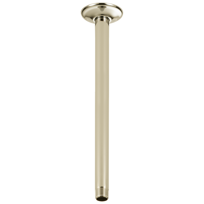 DELTA Universal Showering Components Shower Arm & Flange 14" Ceiling Mount — Polished Nickel