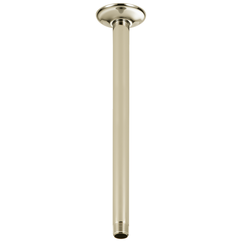 DELTA Universal Showering Components Shower Arm & Flange 14" Ceiling Mount — Polished Nickel