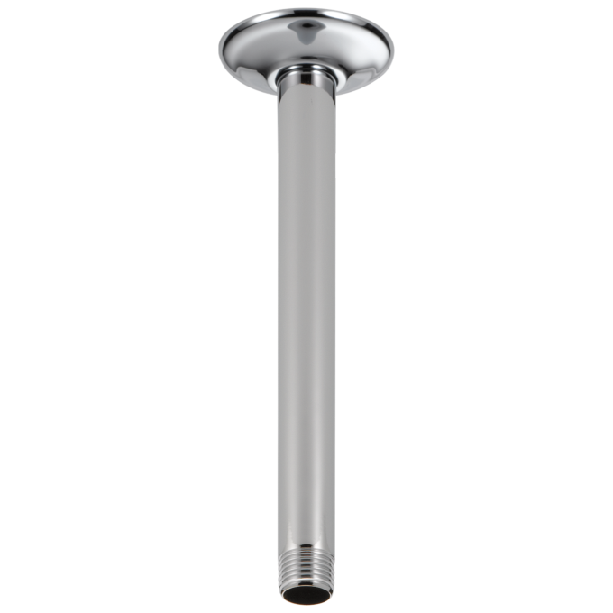 DELTA Universal Showering Components 10" Ceiling Mount Shower Arm and Flange — Chrome