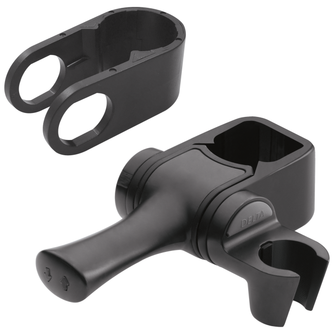 DELTA Universal Showering Components ADA Grab Bar Hand Shower Mount — Matte Black