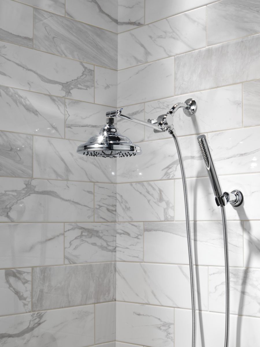 DELTA Universal Showering Components 3-Way Shower Arm Diverter for Hand Shower — Chrome