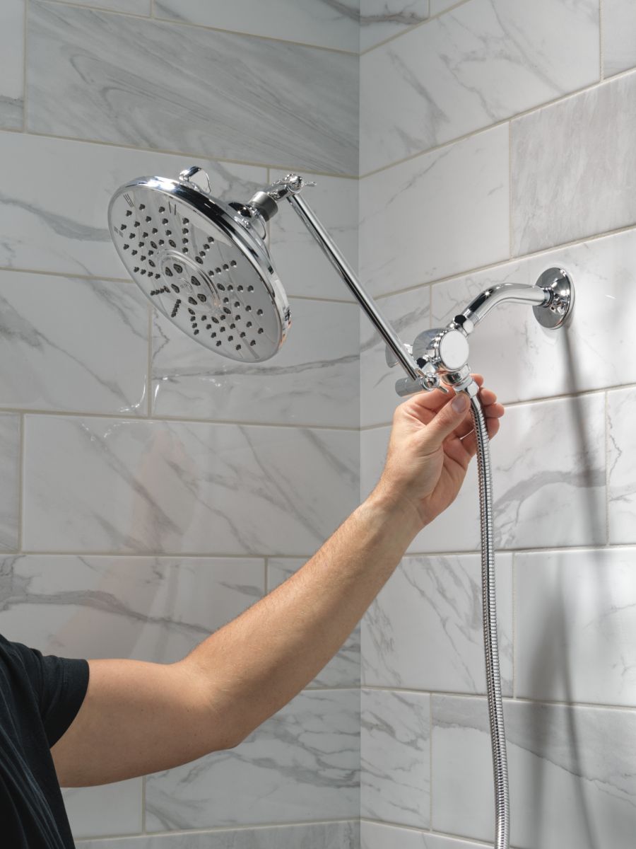 DELTA Universal Showering Components 3-Way Shower Arm Diverter for Hand Shower — Chrome