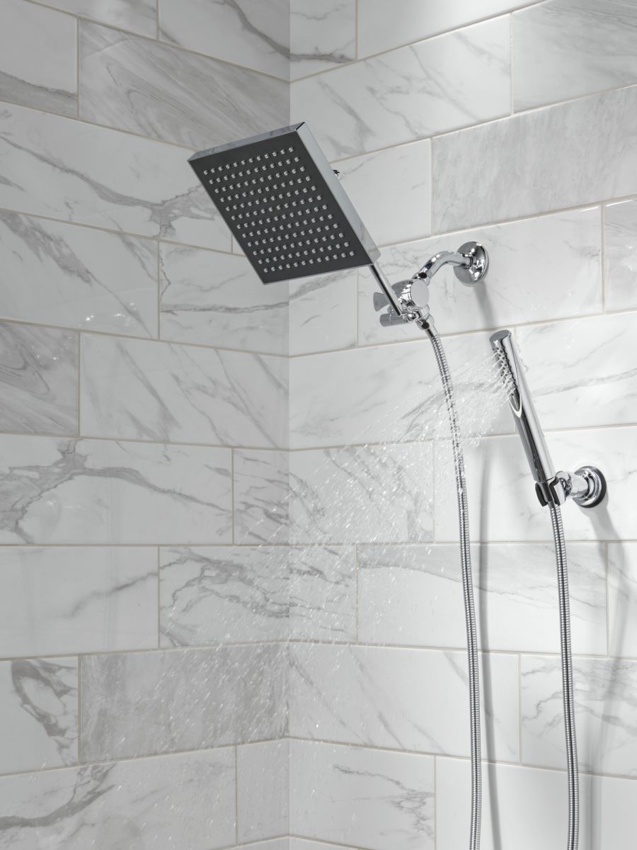 DELTA Grail Premium Single-Setting Adjustable Wall Mount Hand Shower — Chrome