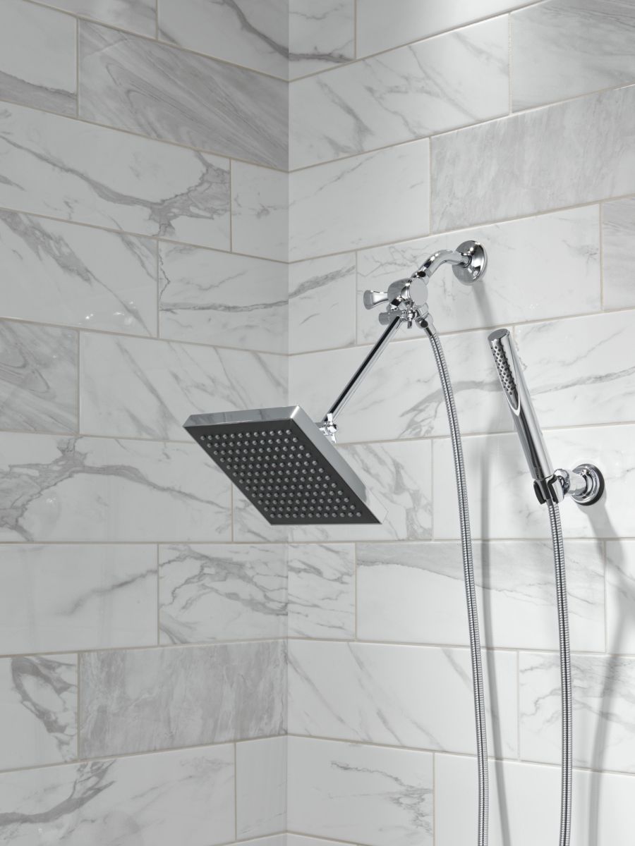 DELTA Grail Premium Single-Setting Adjustable Wall Mount Hand Shower — Chrome