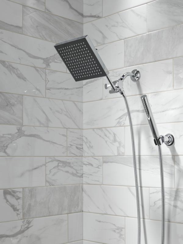 DELTA Grail Premium Single-Setting Adjustable Wall Mount Hand Shower — Chrome