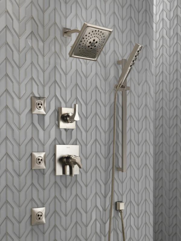 DELTA Zura Monitor 17 Series H2OKINETIC Shower Trim — Stainless