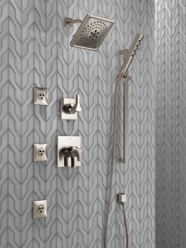 DELTA Zura Monitor 17 Series H2OKINETIC Shower Trim — Stainless