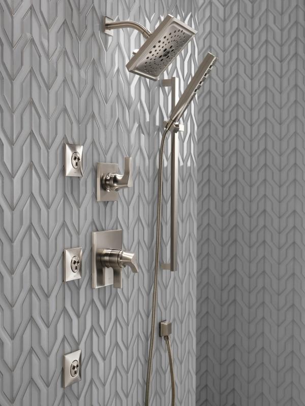 DELTA Zura Monitor 17 Series H2OKINETIC Shower Trim — Stainless
