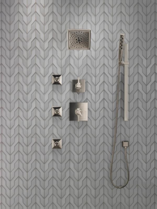 DELTA Zura Monitor 17 Series H2OKINETIC Shower Trim — Stainless