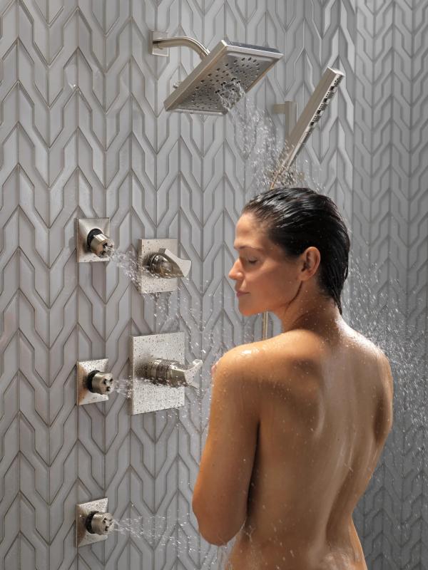 DELTA Zura Monitor 17 Series H2OKINETIC Shower Trim — Stainless