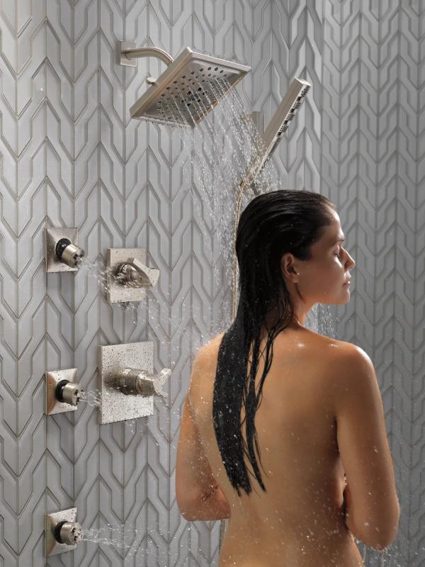 DELTA Zura Monitor 17 Series H2OKINETIC Shower Trim — Stainless