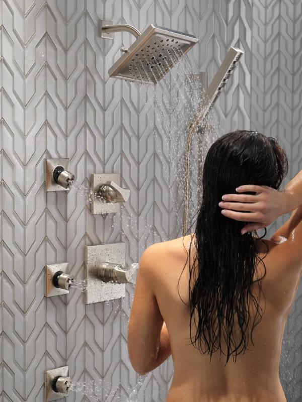 DELTA Zura Monitor 17 Series H2OKINETIC Shower Trim — Stainless