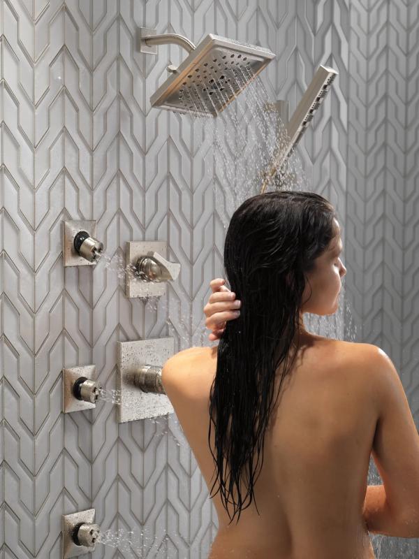 DELTA Zura Monitor 17 Series H2OKINETIC Shower Trim — Stainless