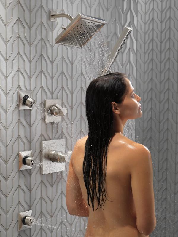 DELTA Zura Monitor 17 Series H2OKINETIC Shower Trim — Stainless