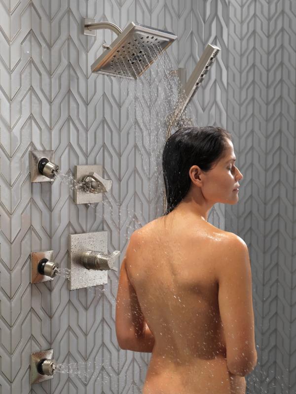 DELTA Zura Monitor 17 Series H2OKINETIC Shower Trim — Stainless