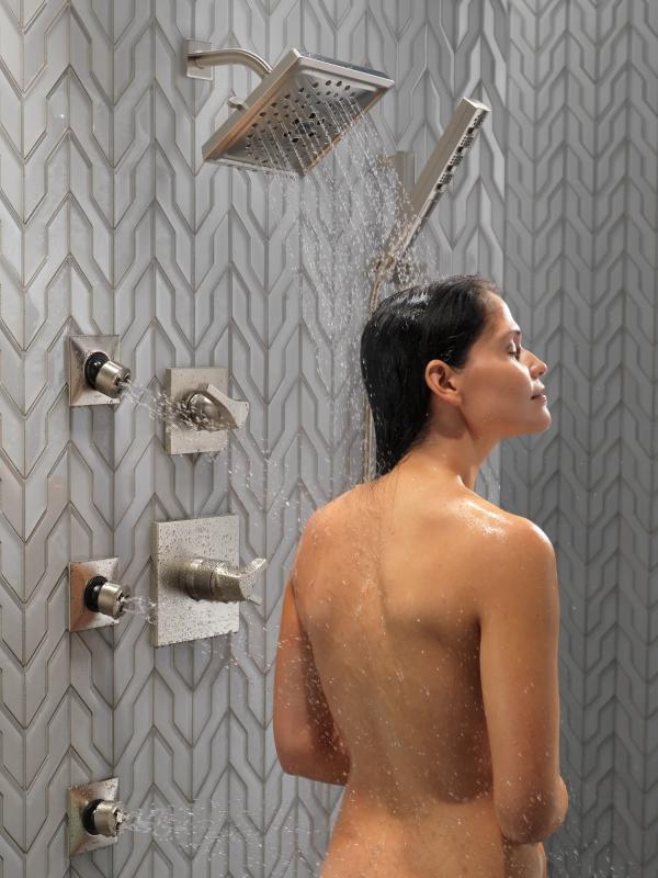 DELTA Zura Monitor 17 Series H2OKINETIC Shower Trim — Stainless