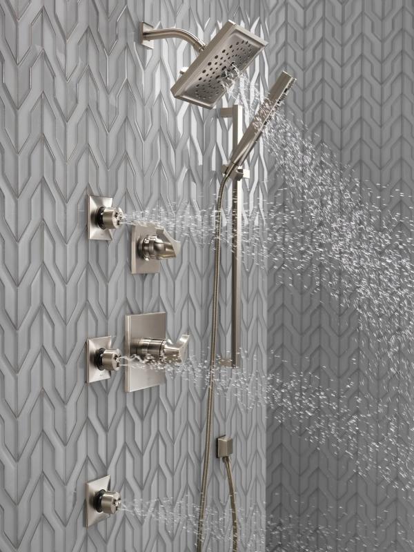 DELTA Zura Monitor 17 Series H2OKINETIC Shower Trim — Stainless