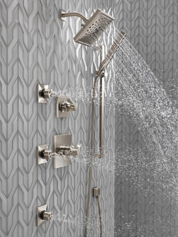 DELTA Zura Monitor 17 Series H2OKINETIC Shower Trim — Stainless