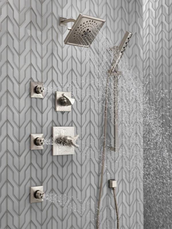DELTA Zura Monitor 17 Series H2OKINETIC Shower Trim — Stainless