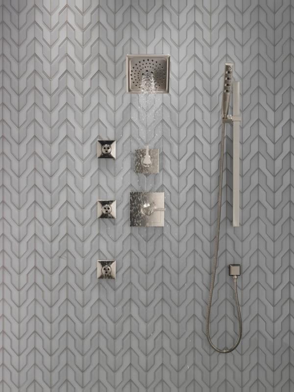 DELTA Zura Monitor 17 Series H2OKINETIC Shower Trim — Stainless