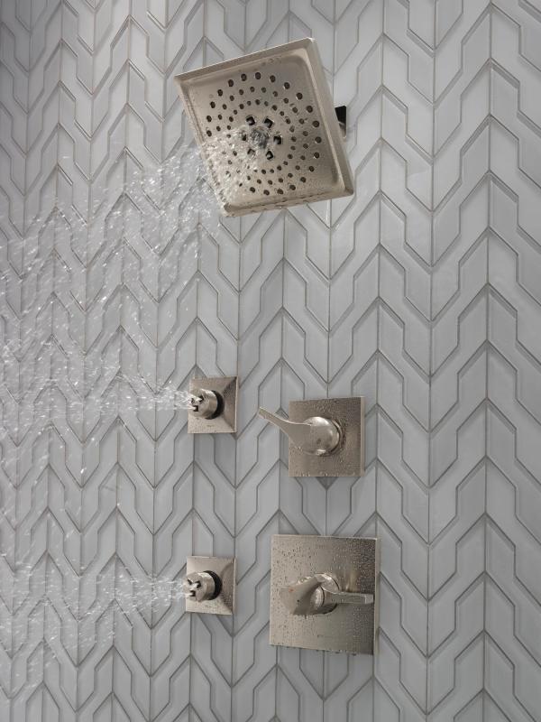 DELTA Zura Monitor 17 Series H2OKINETIC Shower Trim — Stainless