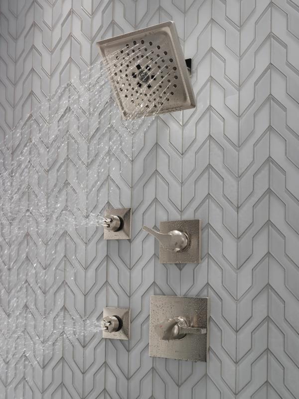 DELTA Zura Monitor 17 Series H2OKINETIC Shower Trim — Stainless